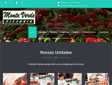 Tablet Screenshot of monteverdepizzaria.com.br